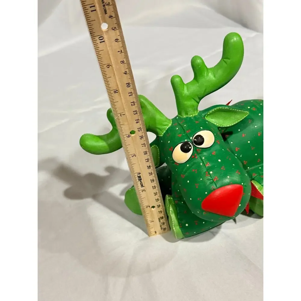 Vintage Kimble Hand Painted Christmas Reindeer Folk Art Holiday Decor